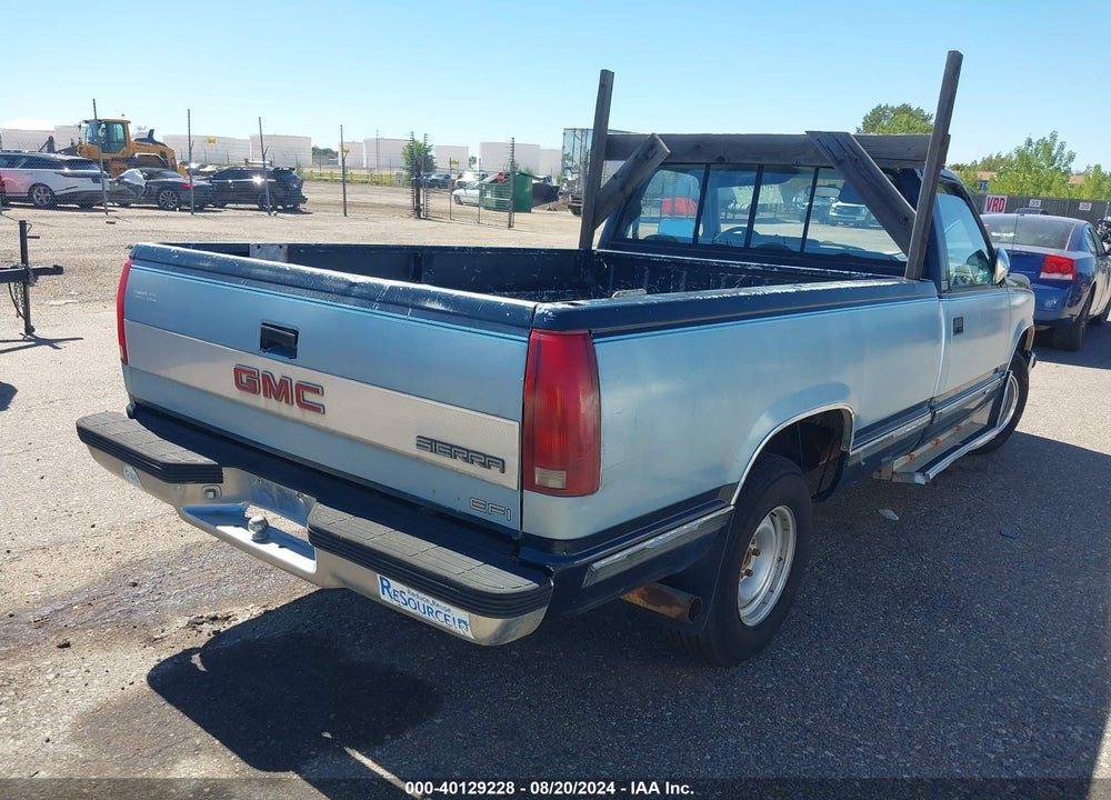 1989 GMC SIERRA C1500 VIN: 2GTEC14K5K1506798
