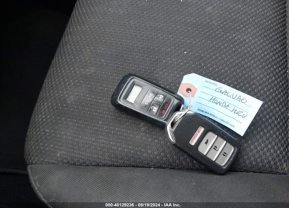 2017 HONDA HR-V EX VIN: 3CZRU6H54HM719799