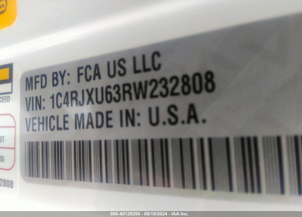 2024 JEEP WRANGLER 4XE HIGH ALTITUDE VIN: 1C4RJXU63RW232808