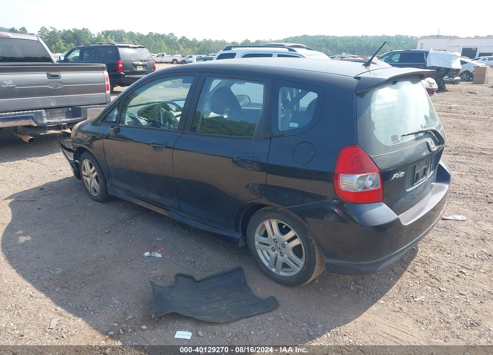 2008 HONDA FIT SPORT VIN: JHMGD37618S007164
