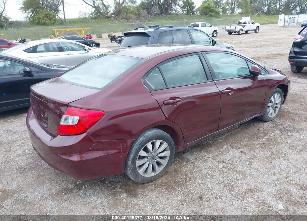 2012 HONDA CIVIC EX-L VIN: 19XFB2F92CE057432