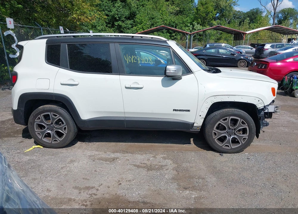 2016 JEEP RENEGADE LIMITED VIN: ZACCJBDT5GPC66239