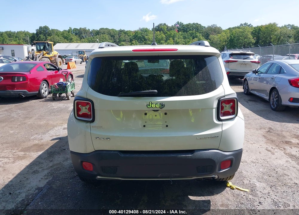 2016 JEEP RENEGADE LIMITED VIN: ZACCJBDT5GPC66239