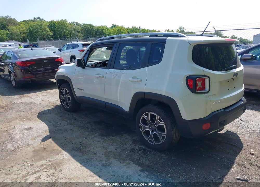 2016 JEEP RENEGADE LIMITED VIN: ZACCJBDT5GPC66239