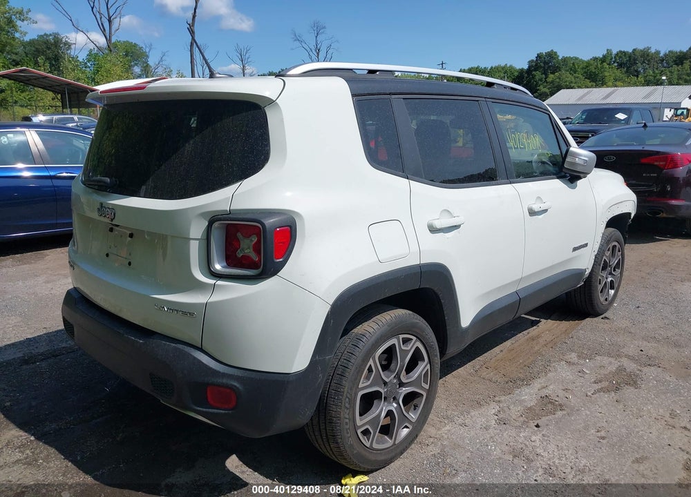 2016 JEEP RENEGADE LIMITED VIN: ZACCJBDT5GPC66239