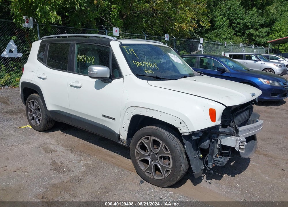 2016 JEEP RENEGADE LIMITED VIN: ZACCJBDT5GPC66239