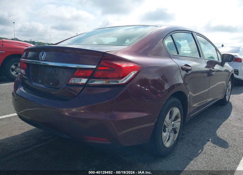 2014 HONDA CIVIC LX VIN: 19XFB2F59EE246031