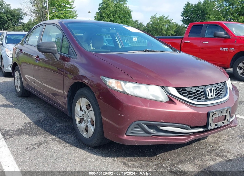 2014 HONDA CIVIC LX VIN: 19XFB2F59EE246031