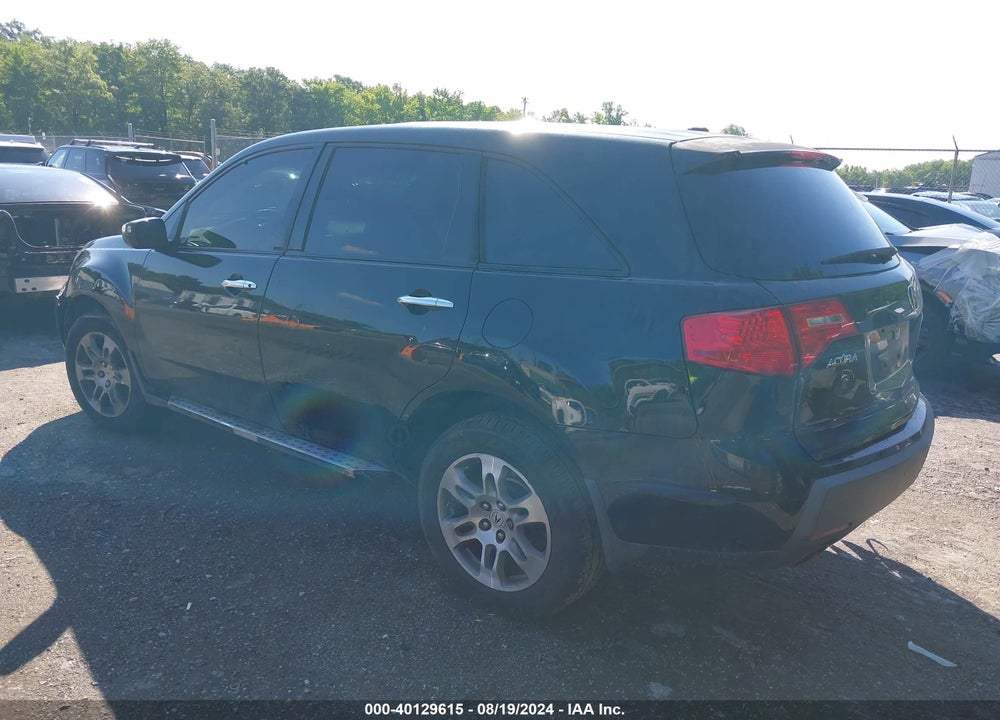 2007 ACURA MDX TECHNOLOGY PACKAGE VIN: 2HNYD28377H523369