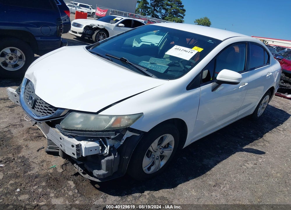 2014 HONDA CIVIC LX VIN: 19XFB2F57EE014706