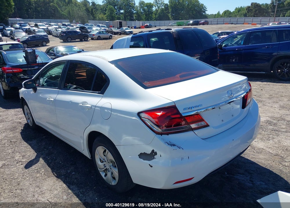 2014 HONDA CIVIC LX VIN: 19XFB2F57EE014706