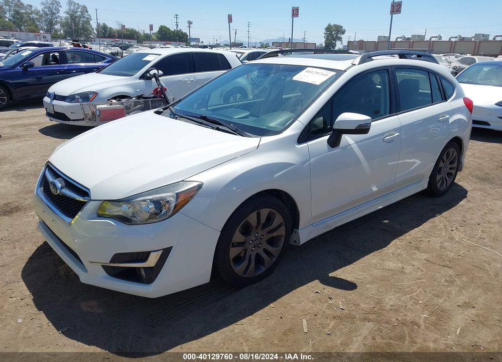 2016 SUBARU IMPREZA 2.0I SPORT LIMITED VIN: JF1GPAY6XG8264594