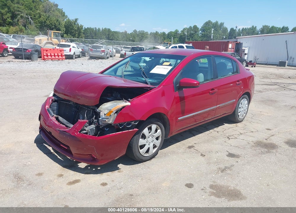 2012 NISSAN SENTRA 2.0 S VIN: 3N1AB6AP7CL743181