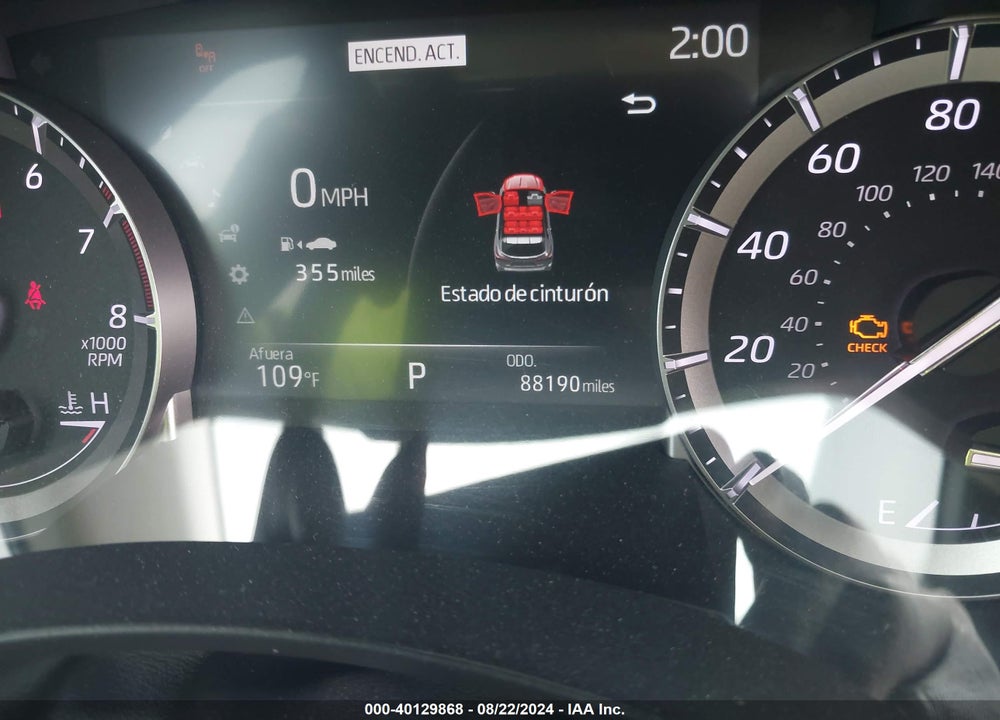 2022 TOYOTA HIGHLANDER XLE VIN: 5TDGZRAH7NS142797