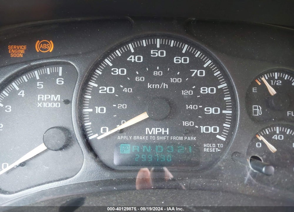2002 CHEVROLET SUBURBAN 1500 VIN: 1GNFK16Z92J125129