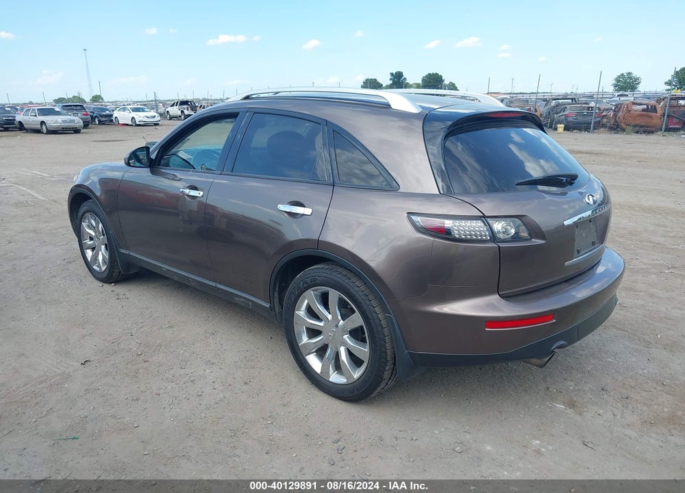 2005 INFINITI FX35 VIN: JNRAS08W75X204848