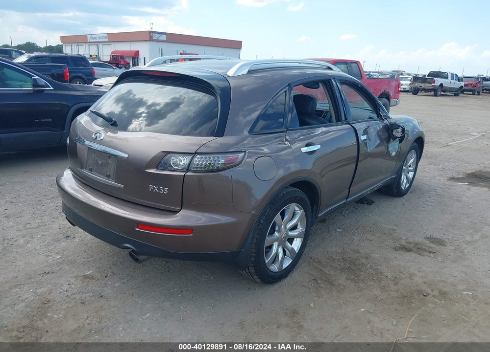 2005 INFINITI FX35 VIN: JNRAS08W75X204848