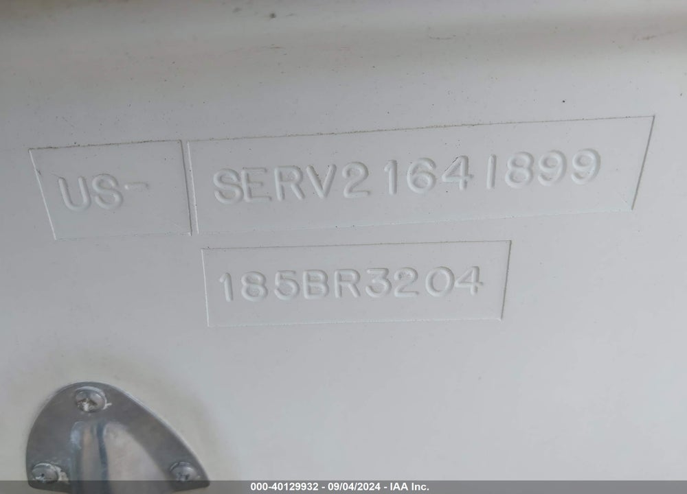 1999 SEA RAY MODEL 185BR VIN: SERV2164I899