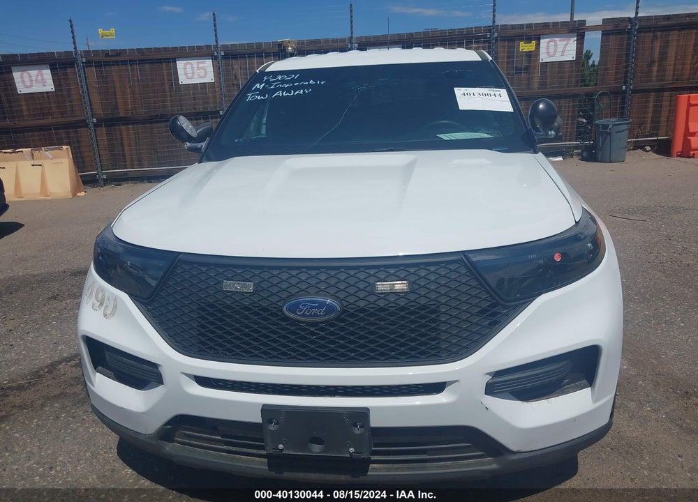 2021 FORD POLICE INTERCEPTOR UTILITY VIN: 1FM5K8AC6MNA15775