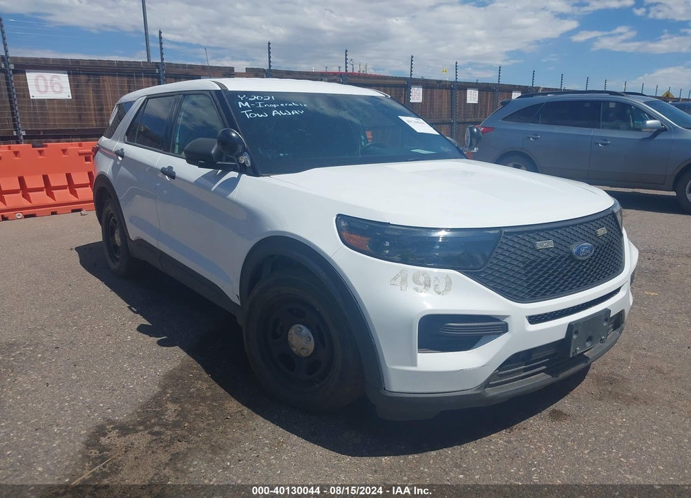 2021 FORD POLICE INTERCEPTOR UTILITY VIN: 1FM5K8AC6MNA15775