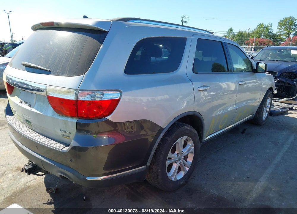 2012 DODGE DURANGO CREW VIN: 1C4RDHDG7CC118423