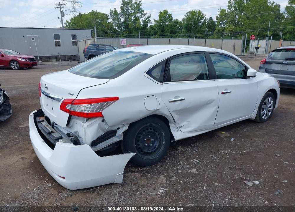 2015 NISSAN SENTRA SV VIN: 3N1AB7AP6FL697160
