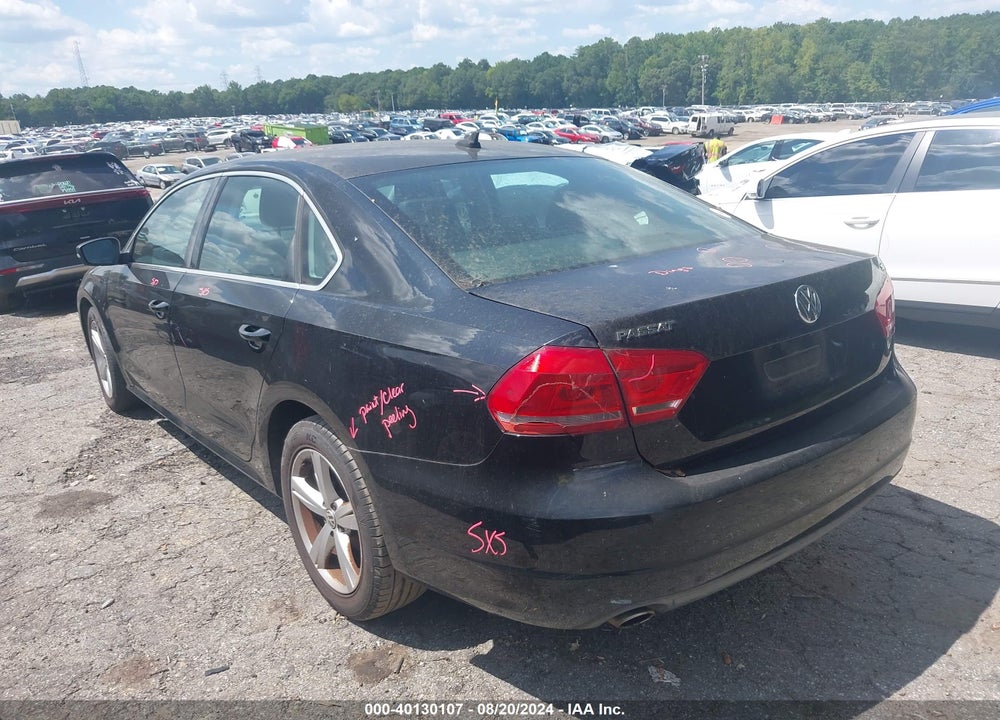 2013 VOLKSWAGEN PASSAT 2.5L SE VIN: 1VWBP7A37DC092523