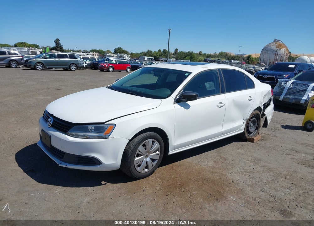 2012 VOLKSWAGEN JETTA 2.0L S VIN: 3VW2K7AJ1CM353753