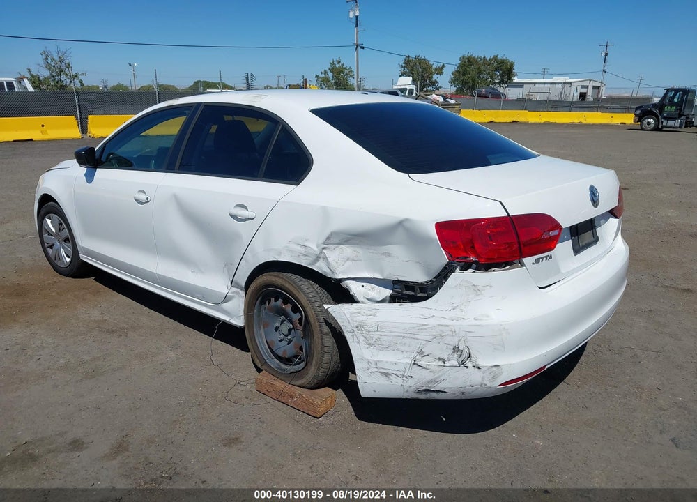 2012 VOLKSWAGEN JETTA 2.0L S VIN: 3VW2K7AJ1CM353753
