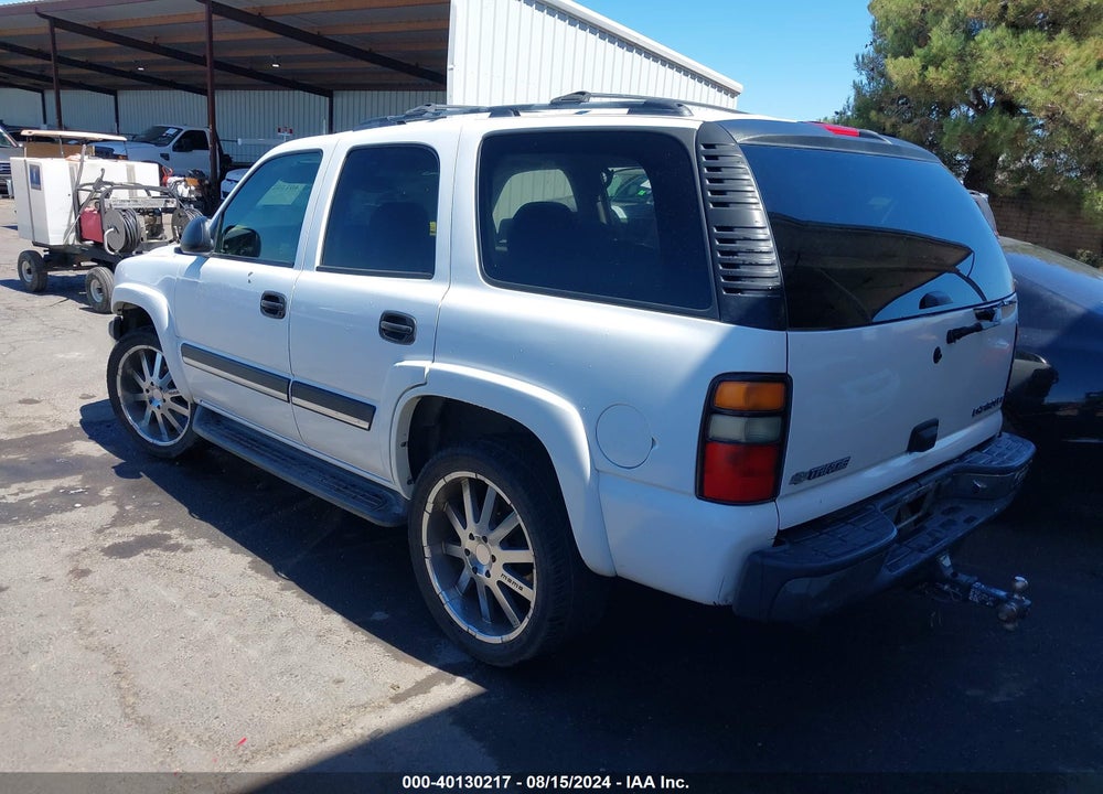 2005 CHEVROLET TAHOE LS VIN: 1GNEC13V35R240969