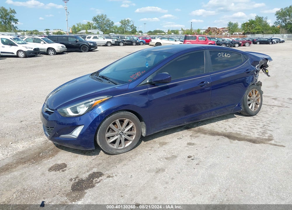2014 HYUNDAI ELANTRA VIN: 5NPDH4AE7EH494802