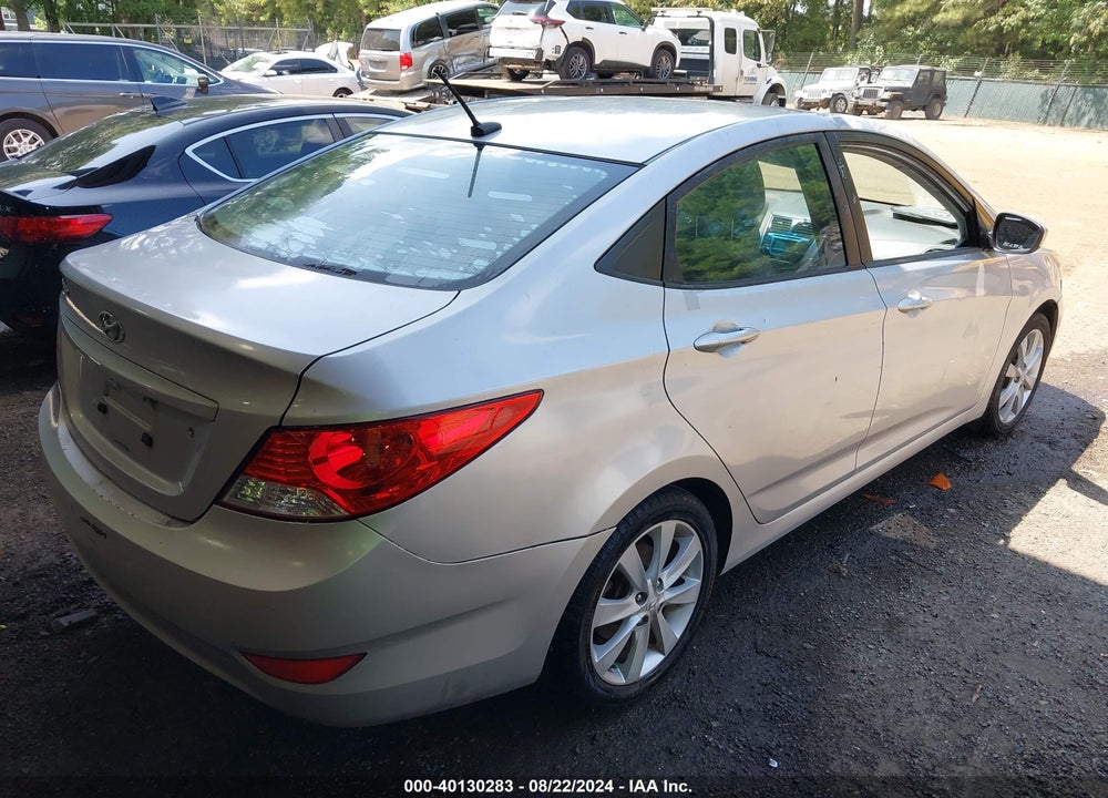 2012 HYUNDAI ACCENT GLS VIN: KMHCU4AE2CU161462