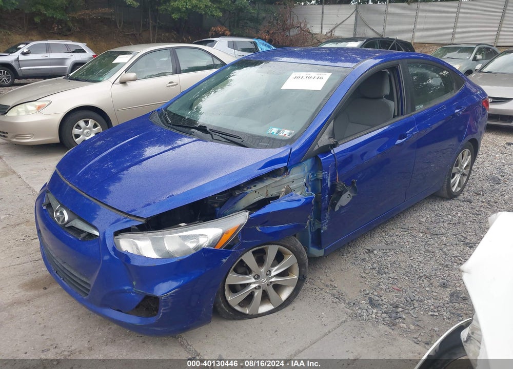 2012 HYUNDAI ACCENT GLS VIN: KMHCU4AE5CU129623