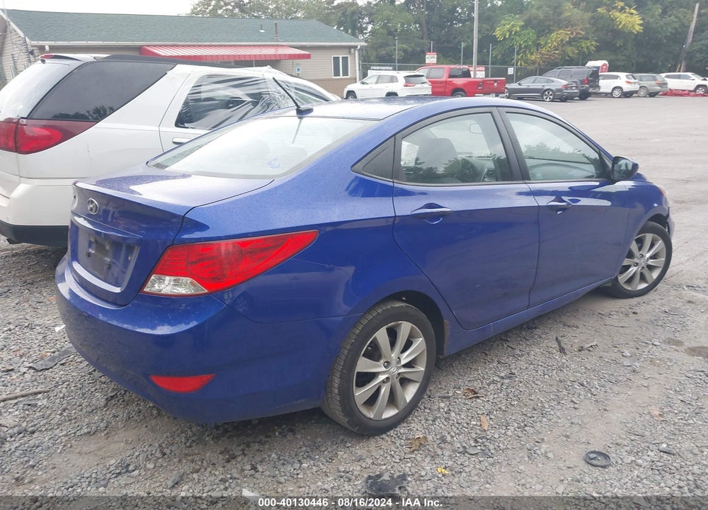 2012 HYUNDAI ACCENT GLS VIN: KMHCU4AE5CU129623