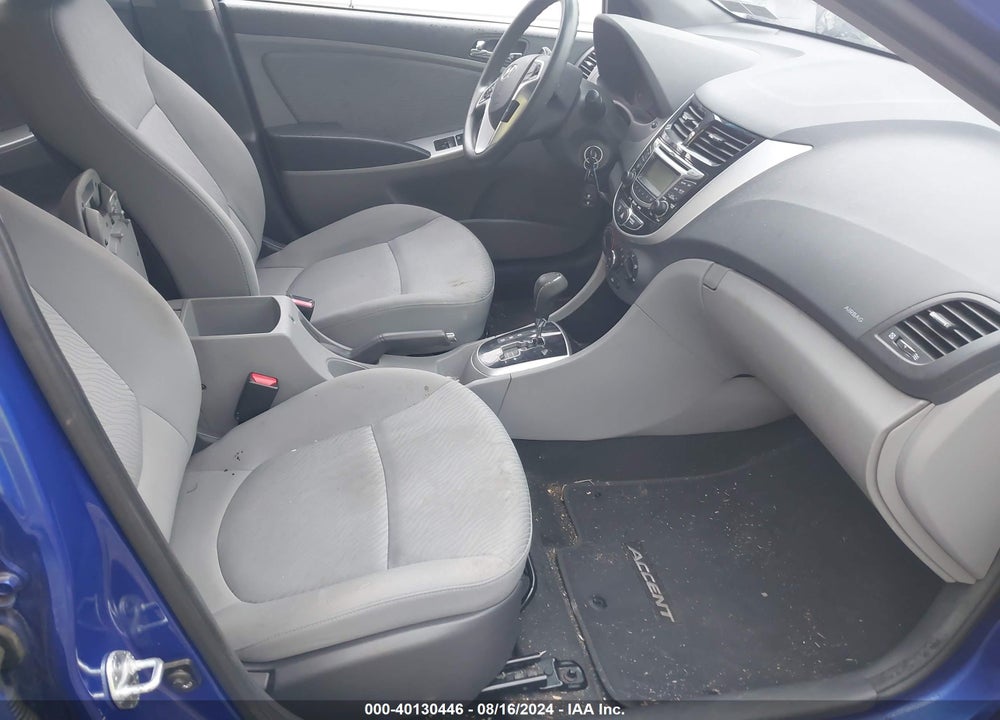 2012 HYUNDAI ACCENT GLS VIN: KMHCU4AE5CU129623