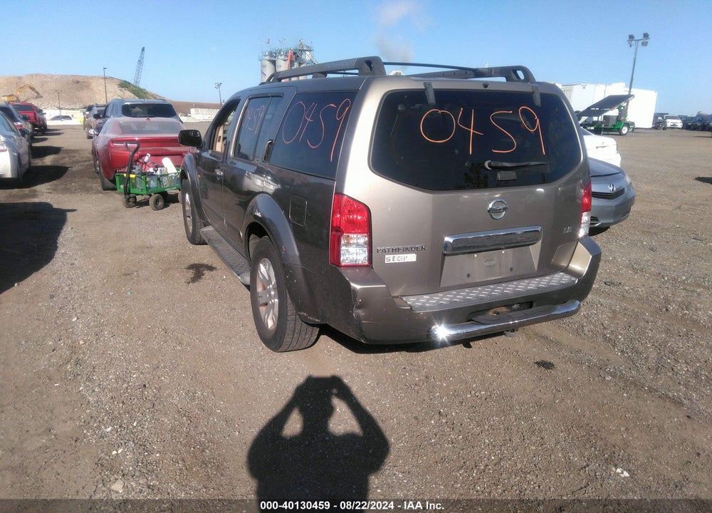 2006 NISSAN PATHFINDER LE VIN: 5N1AR18W96C677849