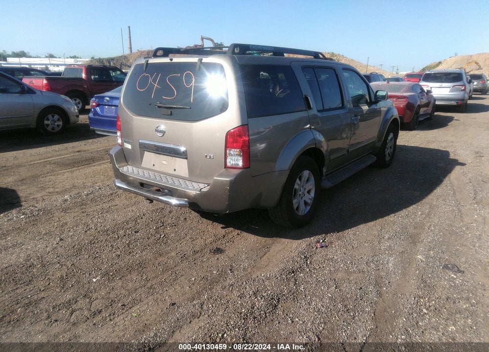 2006 NISSAN PATHFINDER LE VIN: 5N1AR18W96C677849