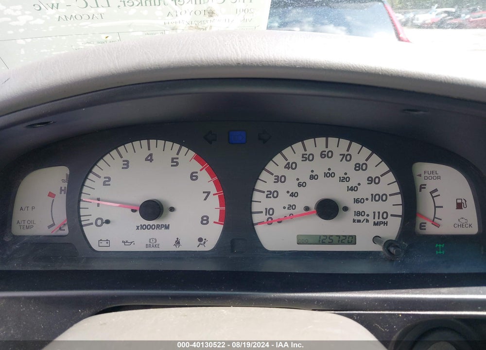 2001 TOYOTA TACOMA BASE (A4) VIN: 5TEWM72N21Z744944