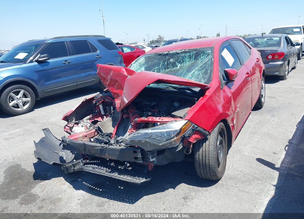 2019 TOYOTA COROLLA LE VIN: 2T1BURHE1KC139788