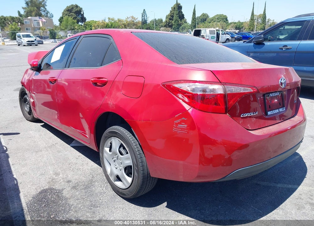 2019 TOYOTA COROLLA LE VIN: 2T1BURHE1KC139788