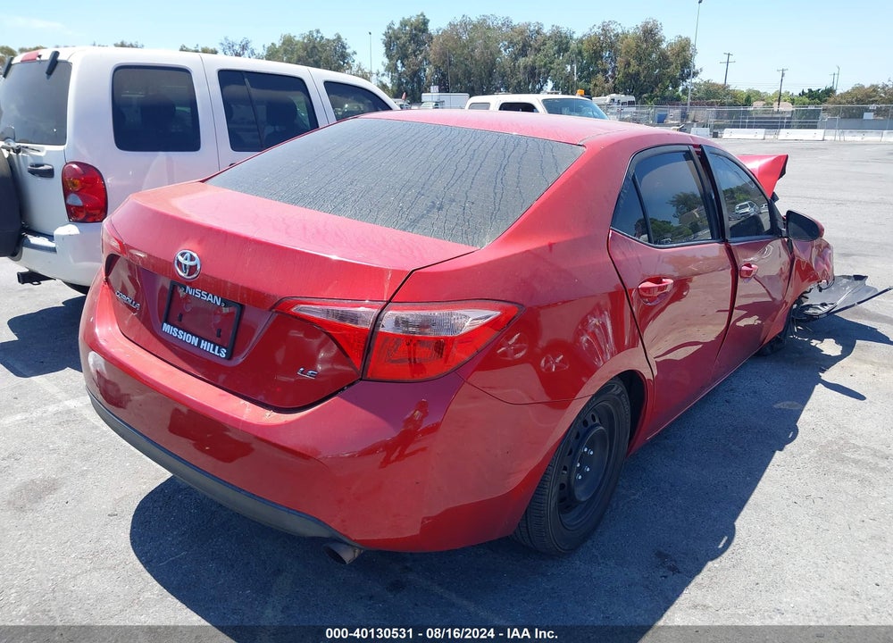 2019 TOYOTA COROLLA LE VIN: 2T1BURHE1KC139788