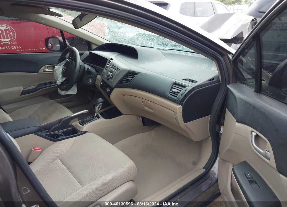 2012 HONDA CIVIC LX VIN: 19XFB2F52CE005604