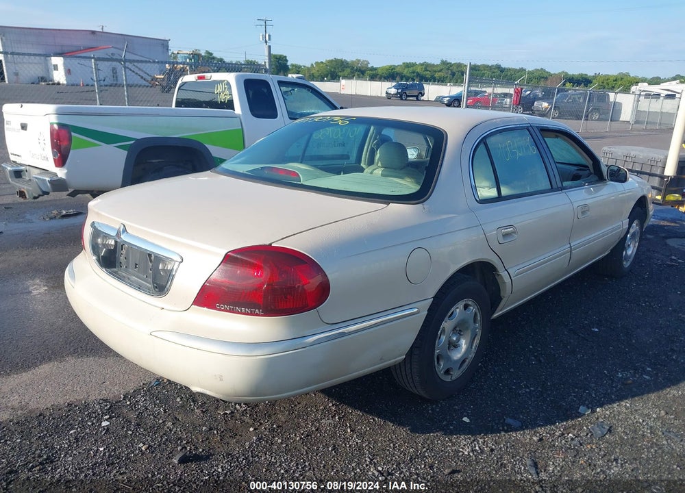 1999 LINCOLN CONTINENTAL VIN: 1LNHM97V7XY647581