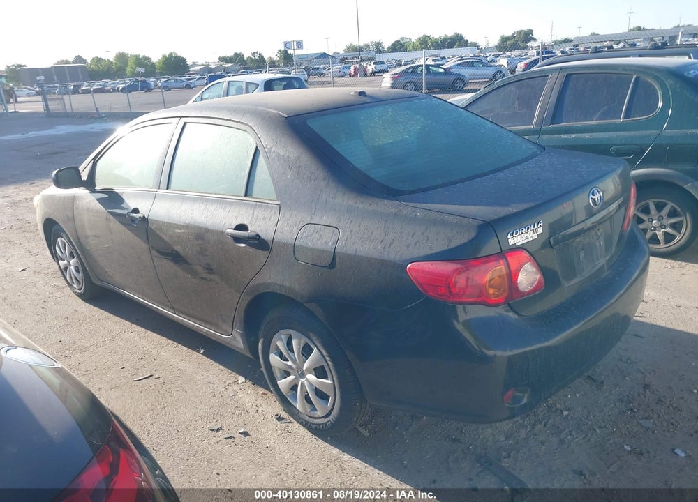 2009 TOYOTA COROLLA LE VIN: 2T1BU40E29C097849