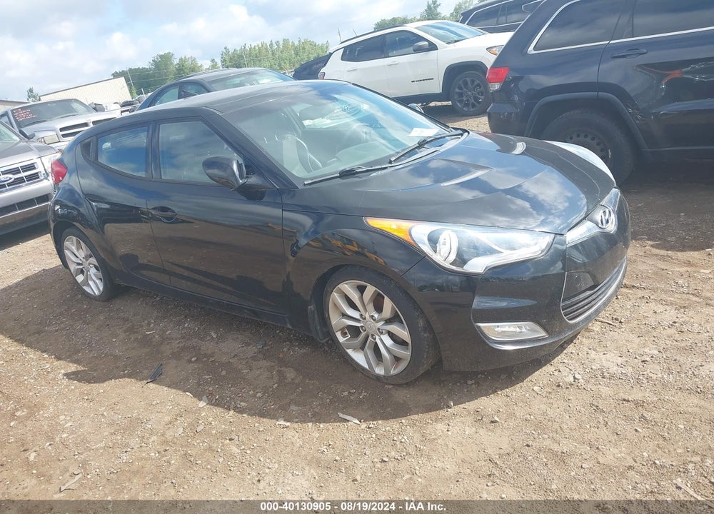 2013 HYUNDAI VELOSTER BASE W/BLACK VIN: KMHTC6AD8DU106229