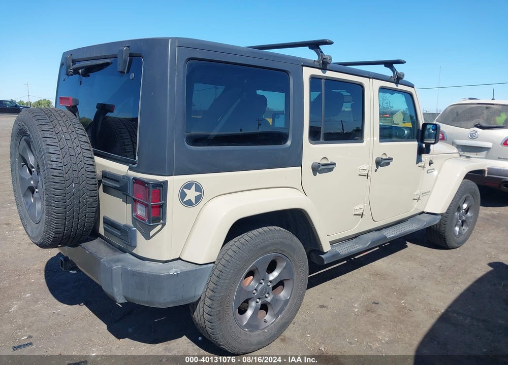 2017 JEEP WRANGLER UNLIMITED FREEDOM 4X4 VIN: 1C4BJWDG6HL604761