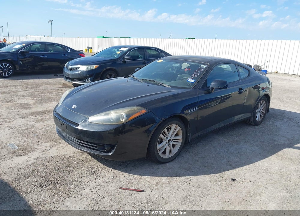 2008 HYUNDAI TIBURON GS VIN: KMHHM66D28U294831