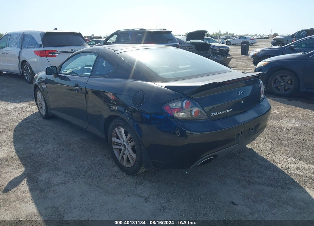 2008 HYUNDAI TIBURON GS VIN: KMHHM66D28U294831