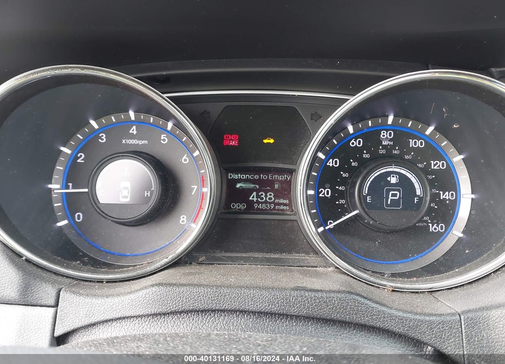 2014 HYUNDAI SONATA GLS VIN: 5NPEB4AC1EH873976