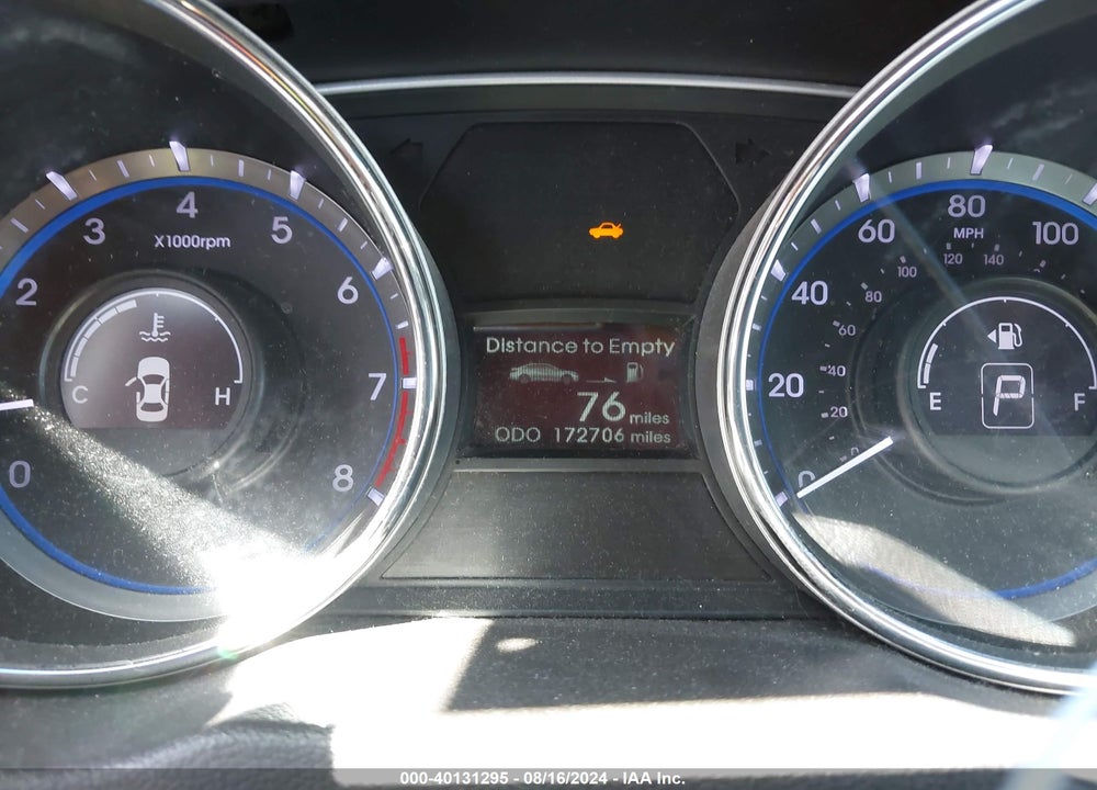 2013 HYUNDAI SONATA GLS VIN: 5NPEB4AC3DH707330